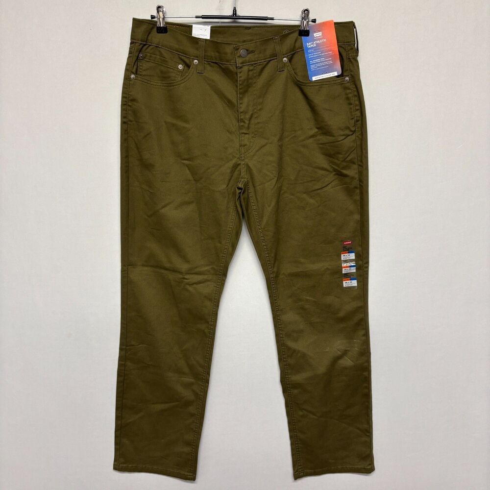 NWT Levi's 541 Athletic Taper Stretch Pants Men Size 36x32 Performance C139 -8